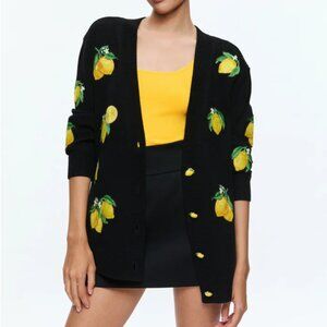 Alice + Olivia Bradford Lemon Cardigan